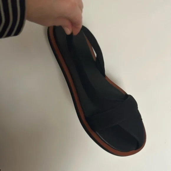 NEOUS black ogma flat sandals - Picture 4 of 7